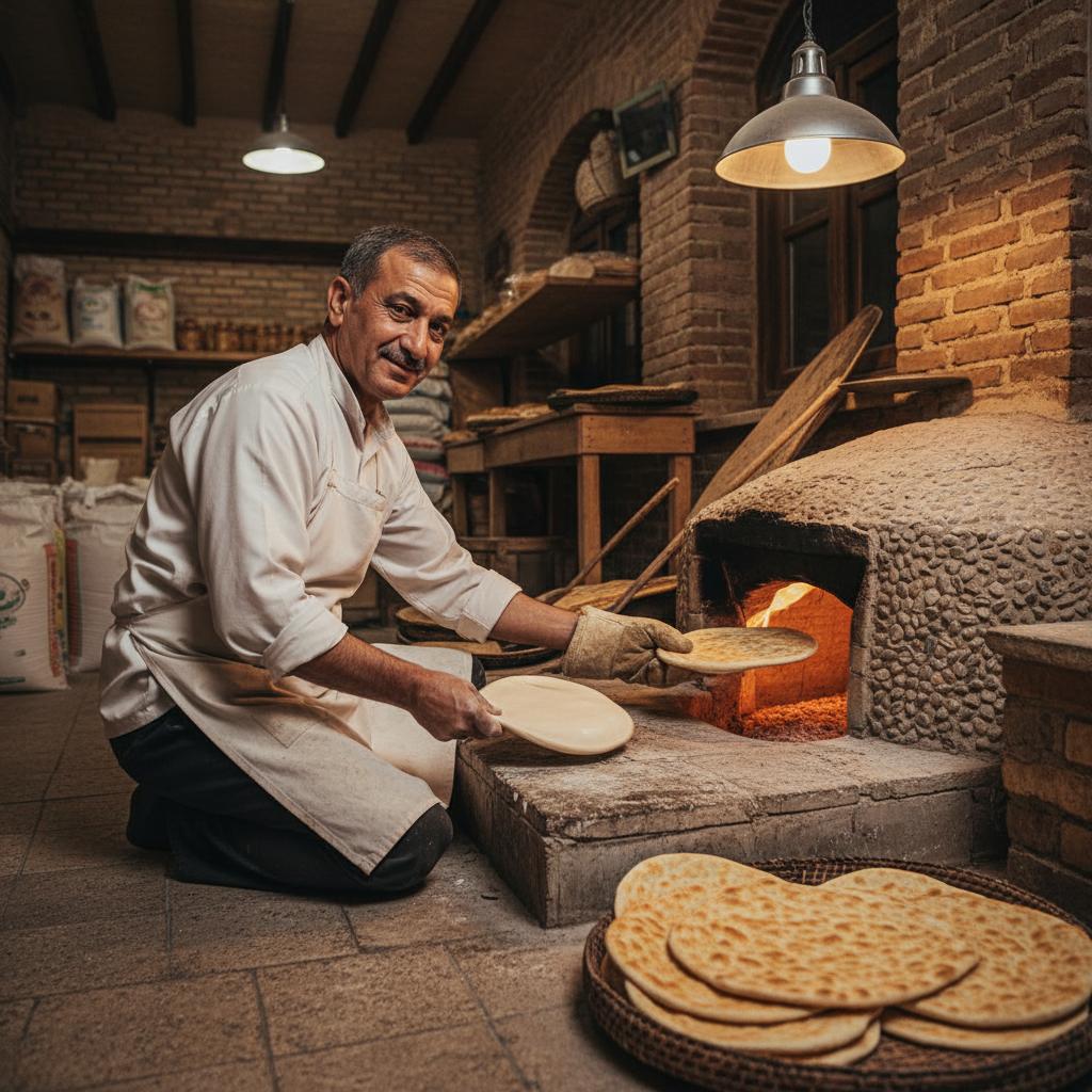 شاطر نانوایی زمینی ساده